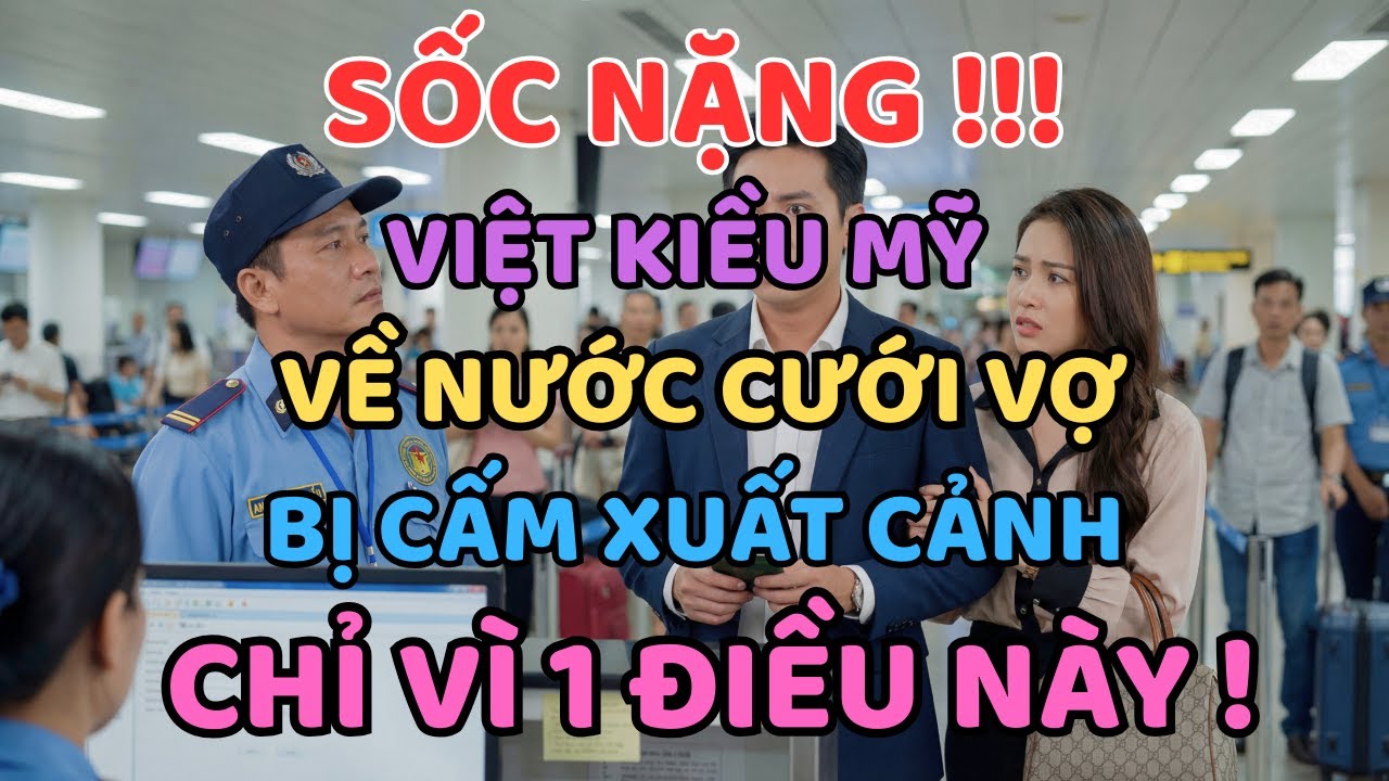 Sốc Nặng : VIỆT KIỀU MỸ Về Nước Cưới Vợ BỊ CẤM XUẤT CẢNH Chỉ Vì 1 Điều Này !