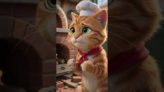 Brave Pizza Cat Saves His Shop! 🍕🐱 | Inspirational Kids Story with Moral #short