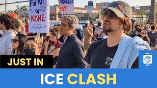 Chaos in Illinois: ICE Officers Clash with Protesters Outside Immigration Facility