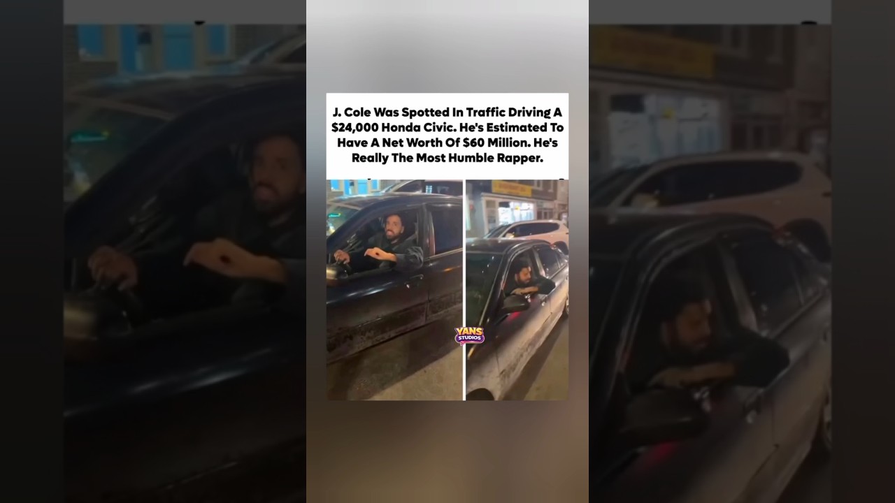 J. Cole Spotted Driving $24K Honda Civic 🤯