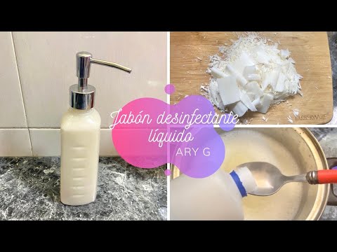 CÓMO HACER JABÓN LIQUIDO ANTIBACTERIAL EN CASA? FÁCIL