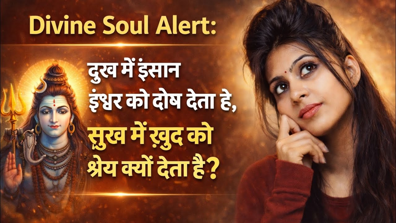Divine Soul Alert: दुख में इंसान ईश्वर को दोष देता है, सुख में खुद को श्रेय क्यों देता है?🙏🕉️🚩