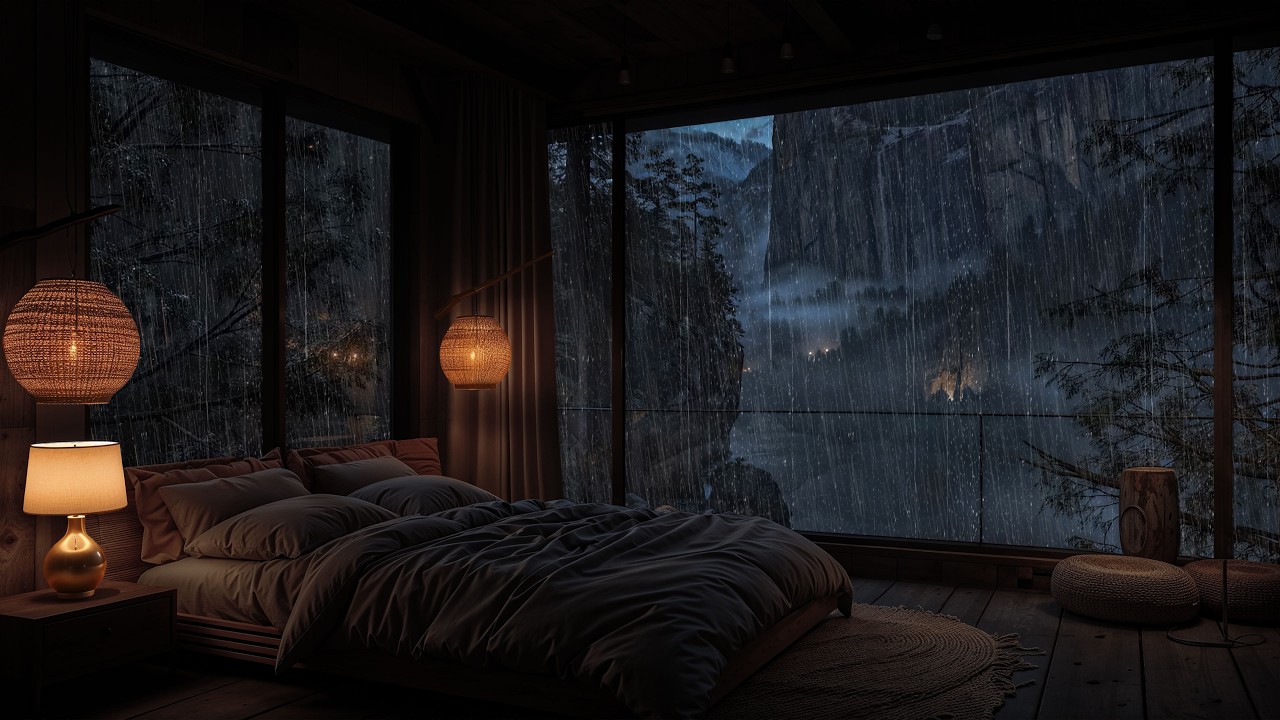 Duerme en Solo 3 Minutos con Lluvia Fuerte y Truenos – Sonido Relajante ...