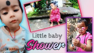 Little baby Shower 🚿 #baby #babygirl #rb_vlog #vairal