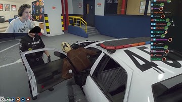 X TRIES TO STEAL ANOTHER COP CAR... | GTA 5 RP NoPixel 3.0 | xQc