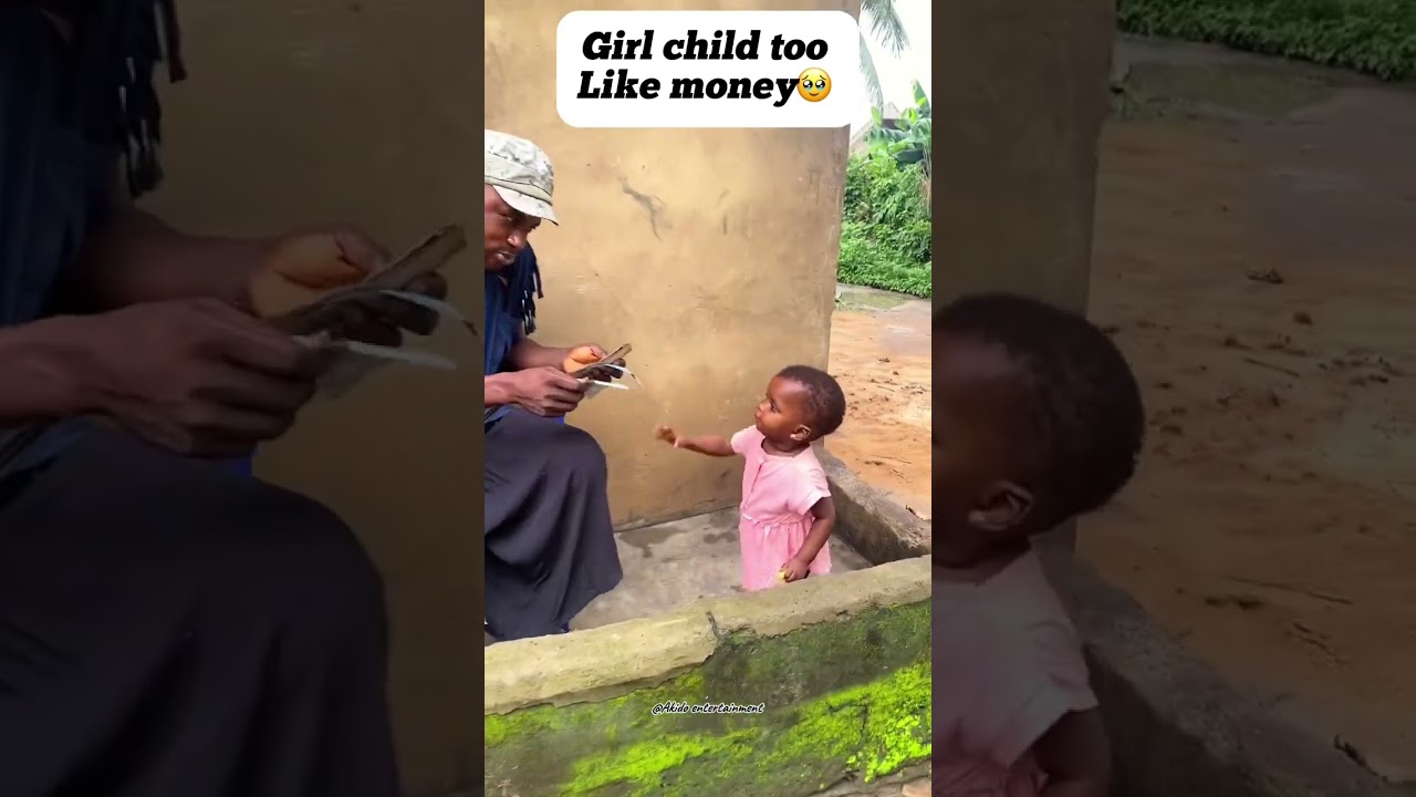 Girl child with money no be small 