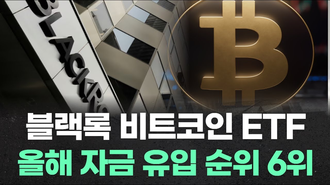 블랙록 비트코인 ETF, 올해 자금 유입 순위 6위 - YouTube
