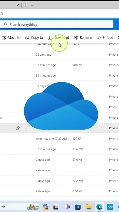 How to  Download Files from Microsoft OneDrive #onedrive