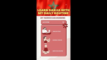 Learn Moroccan Arabic (Darija) — Daily Routine (Morning Part 1)