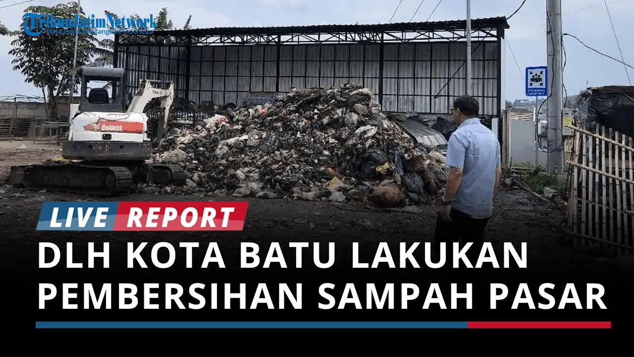 DLH Kota Batu Targetkan 3 Hari Rampungkan Pembersihan Sampah di Pasar Induk Among Tani