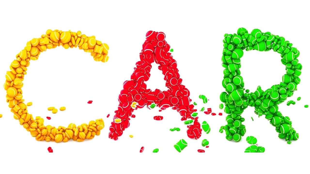 Learn CAR's with 3D Colorful Candies Video Effects Sponsored by Gamavision Csupo Effects