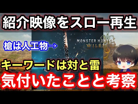 【モンハンワイルズ】紹介映像をスロー再生で気づいた事と考察【モンスターハンターWILDS/モンハン新作/モンスターハンターワイルズ/モンハンワイルズ】