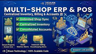 Multi-Shop ERP & POS System 2026 | Centralized Inventory, Billing & Accounts 🏬🛰️