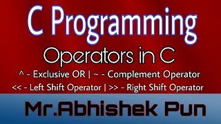 Celebrity Operators in C | Exclusive OR | Complement  Operator | Left and Right Shift Operator Net Worth