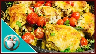 Chicken Pesto Roll-Ups | Cheesy Chicken And Pesto  Recipe