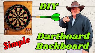 DIY Dartboard Backboard | Hang On Door | Pallet Wood Project Dartboard On Door