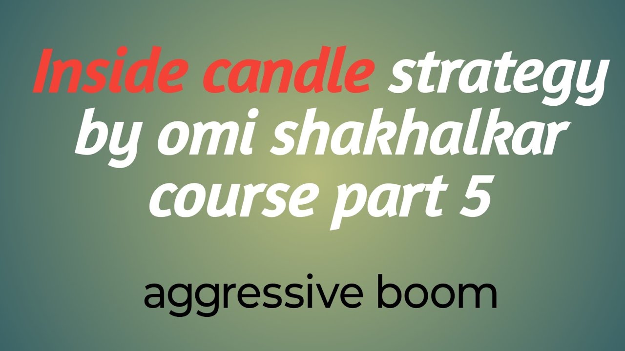 Inside candle strategy by omi shakhalkar course part 5 explain by aggressiveboom