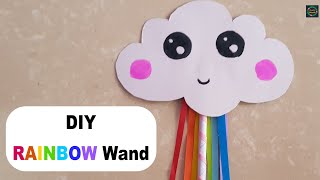 DIY RAINBOW WAND | Princess or Fairy Magic Wand | How to make a ANGEL WAND | @CraftStack