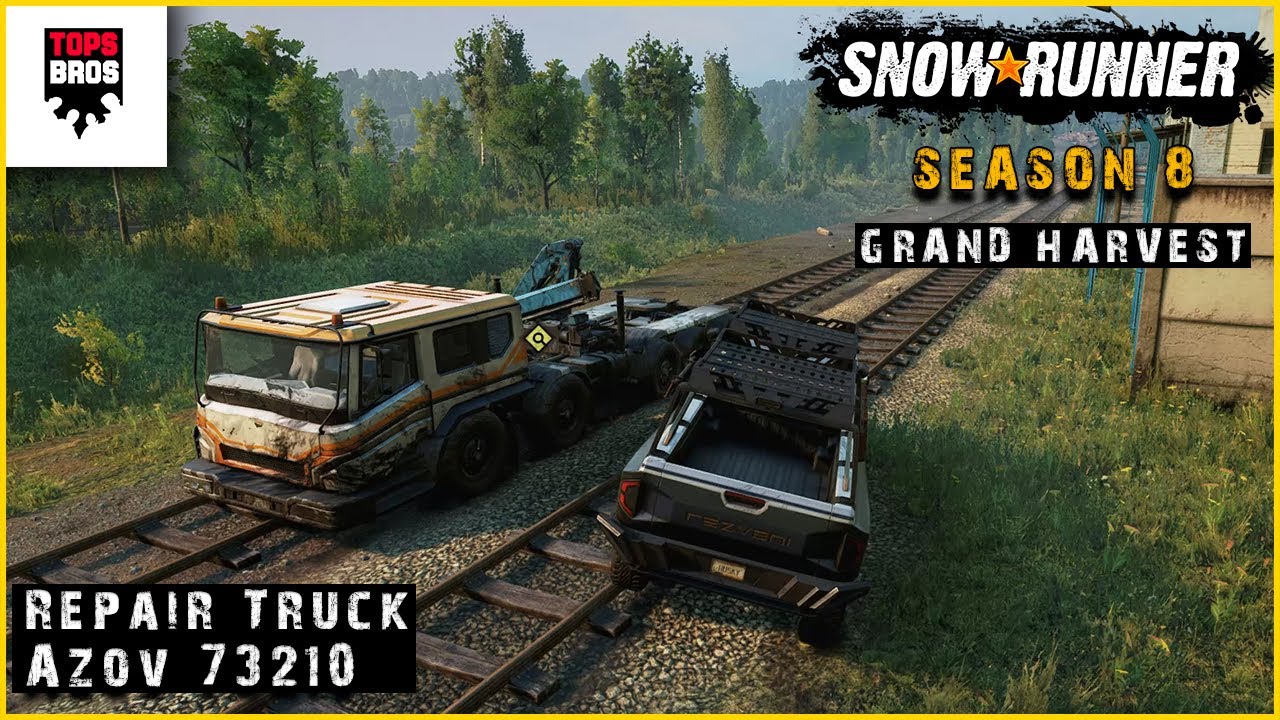 SnowRunner | Repair Truck | Azov 73210 | Season 8 | Snowrunner Gameplay