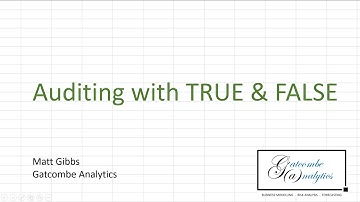 Know your Excel file is accurate with a powerful audit tool using TRUE and FALSE - free download