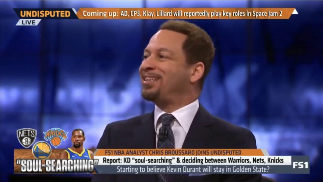 Chris Broussard react to Durant "soul-searching" & deciding between Warriors, Nets, Knick