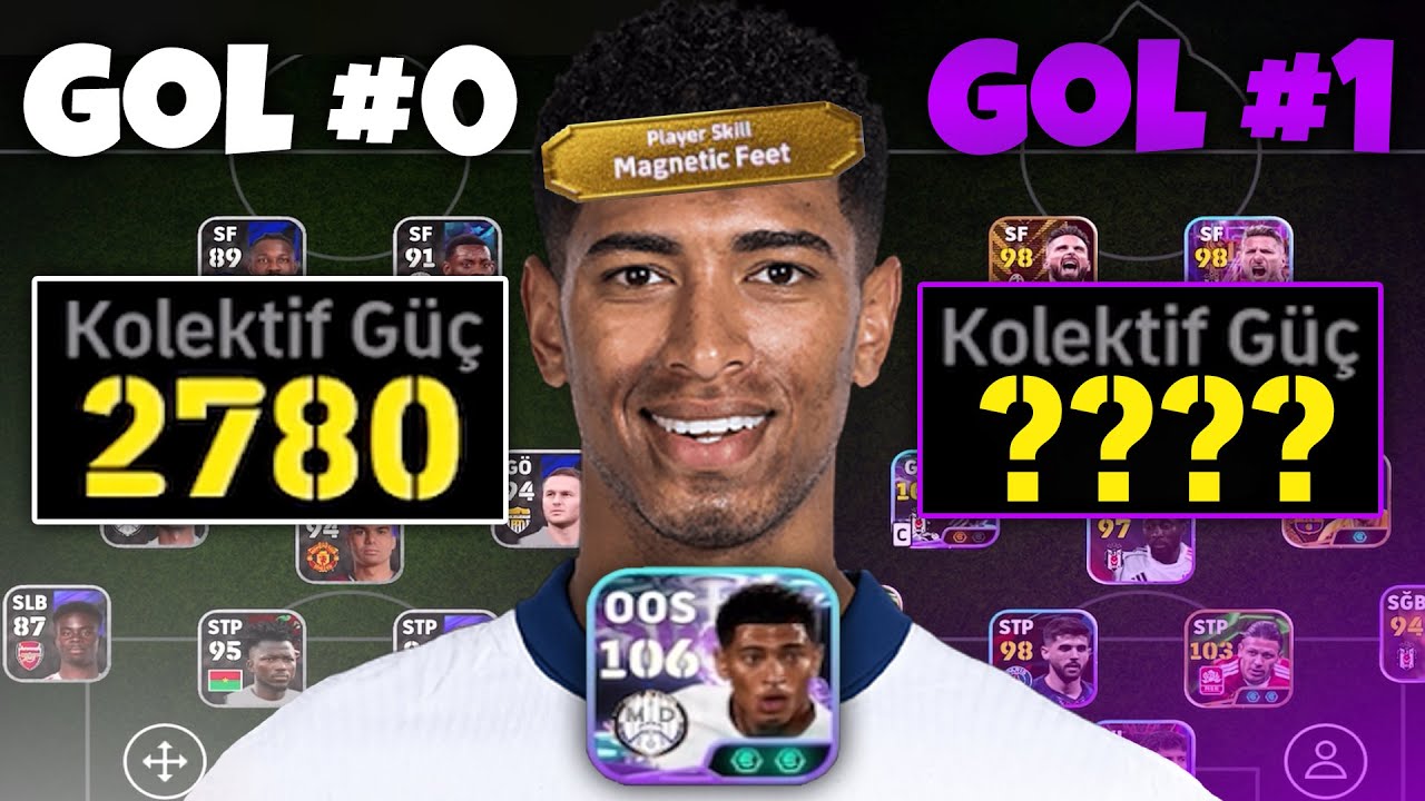 106 MIKNATIS AYAK BELLINGHAM HER GOL ATTIĞINDA TAKIM GÜÇLENİYOR! 🧲 eFootball Mobile 2026