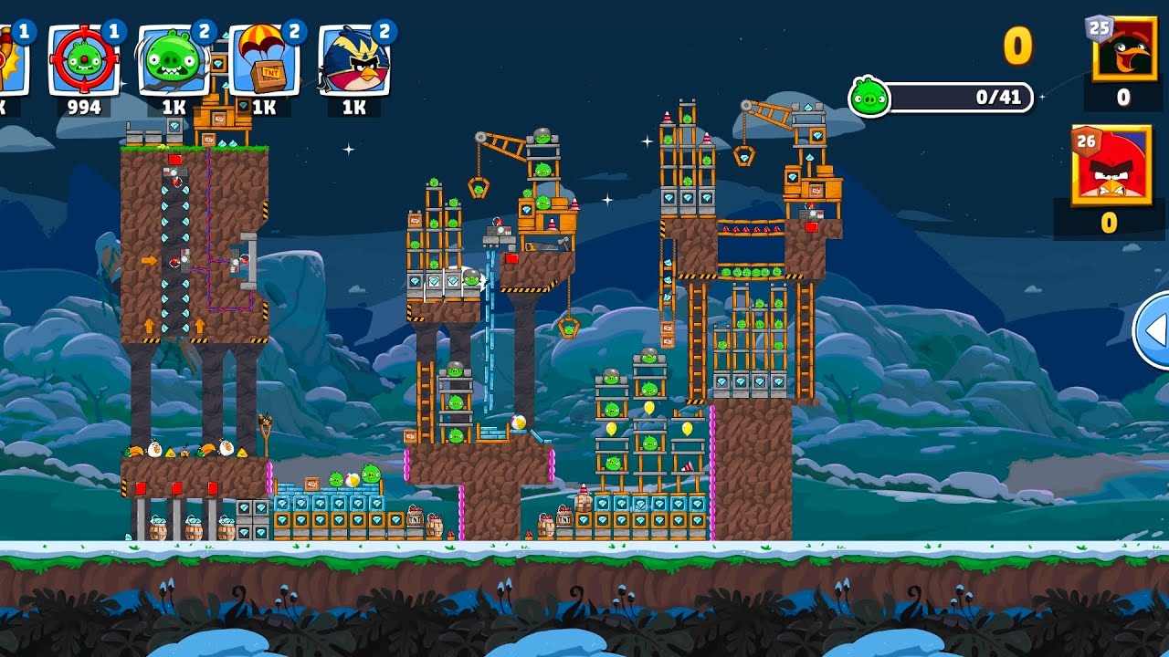((New Game)) Level 7-8 – Angry Birds Friends No Power-Up Challenge (T-1689) | 3 Stars – Jan 26