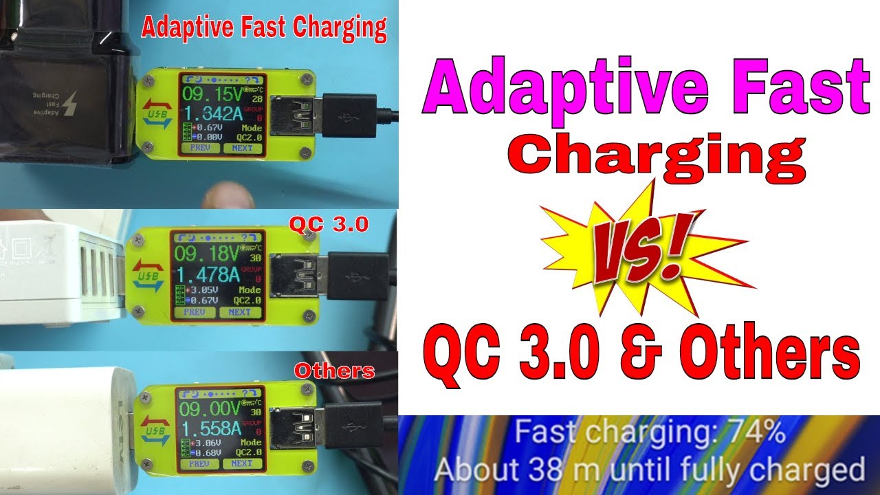 🙈Samsung Adaptive Fast Charging vs. QC 3.0 vs. Turbo Power vs. Others