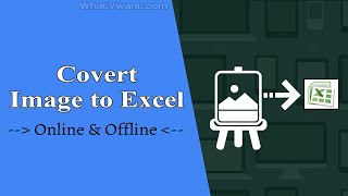 How to convert image to excel online