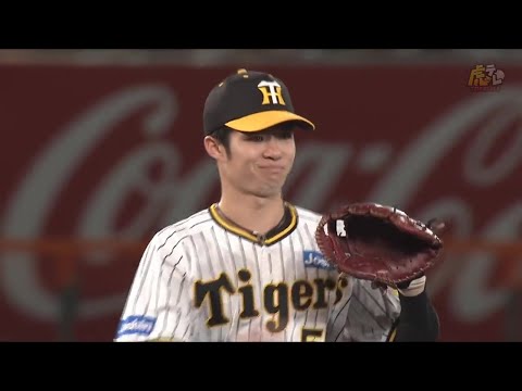 【これは凄い】8回表、セカンドゴロ、4・6・3のダブルプレー！ #中野拓夢 選手の神技・グラブトス！【2023/7/16Ｔ－D】