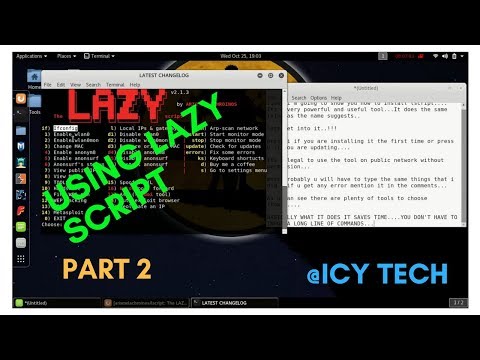 PART 2 : HOW TO USE LSCRIPT/LAZY SCRIPT ON KALI LINUX