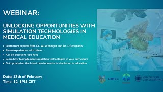 Webinar Unlocking opportunities with simulation technologies in medical education