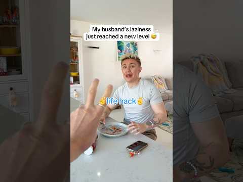 He Just Proved He’s Officially LAZY 💀😅 #shorts #prank #couplecomedy