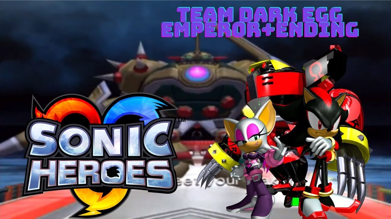 Sonic Heroes PC Playthrough Gameplay (2160p) Part 34 - Team Dark Egg Emperor + Ending Cutscene