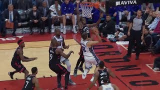 Chris boucher elevates for the rejection