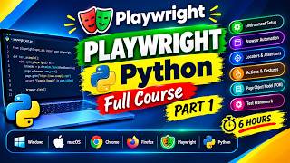 Playwright Python Full Course (Part 1/4) | Complete Automation Testing Masterclass (6 Hours)