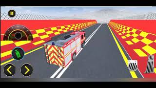 Fire Truck Crazy Stunt Driving | Firetruck Cartoon for Kids | Tata Truck Driving Simulator Game | screenshot 5