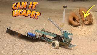 RC ZT155 Mini Tractor Testing: Hauling Sand & Cable Winch Escape!