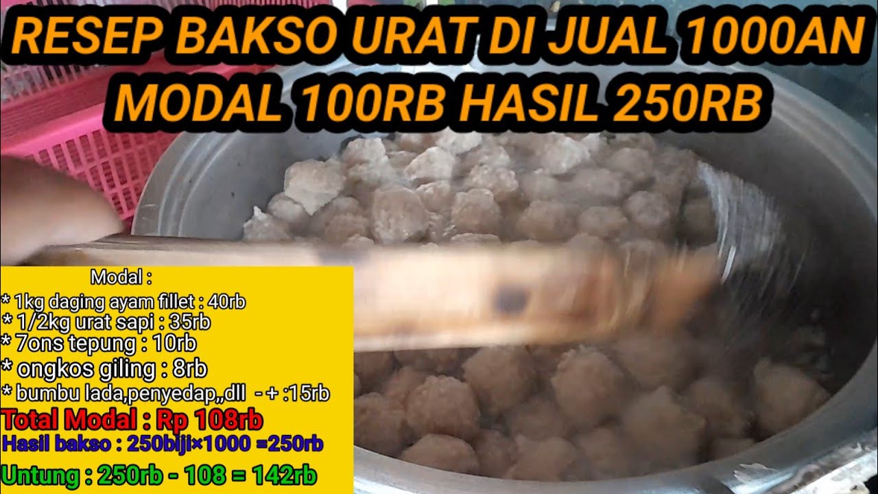 RESEP BAKSO URAT DI JUAL 1000AN