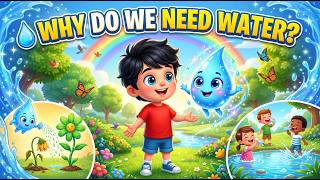 Why Do We Need Water? 💧 | Ali & The Magic Water Drop | Educational Cartoon for Kids | Rainbow Tunes