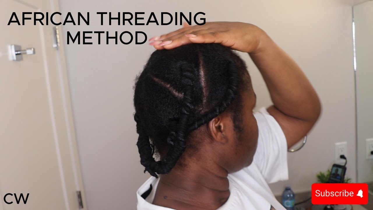 Washday💖African threading|#haircare #africanthreading #ayurveda - YouTube