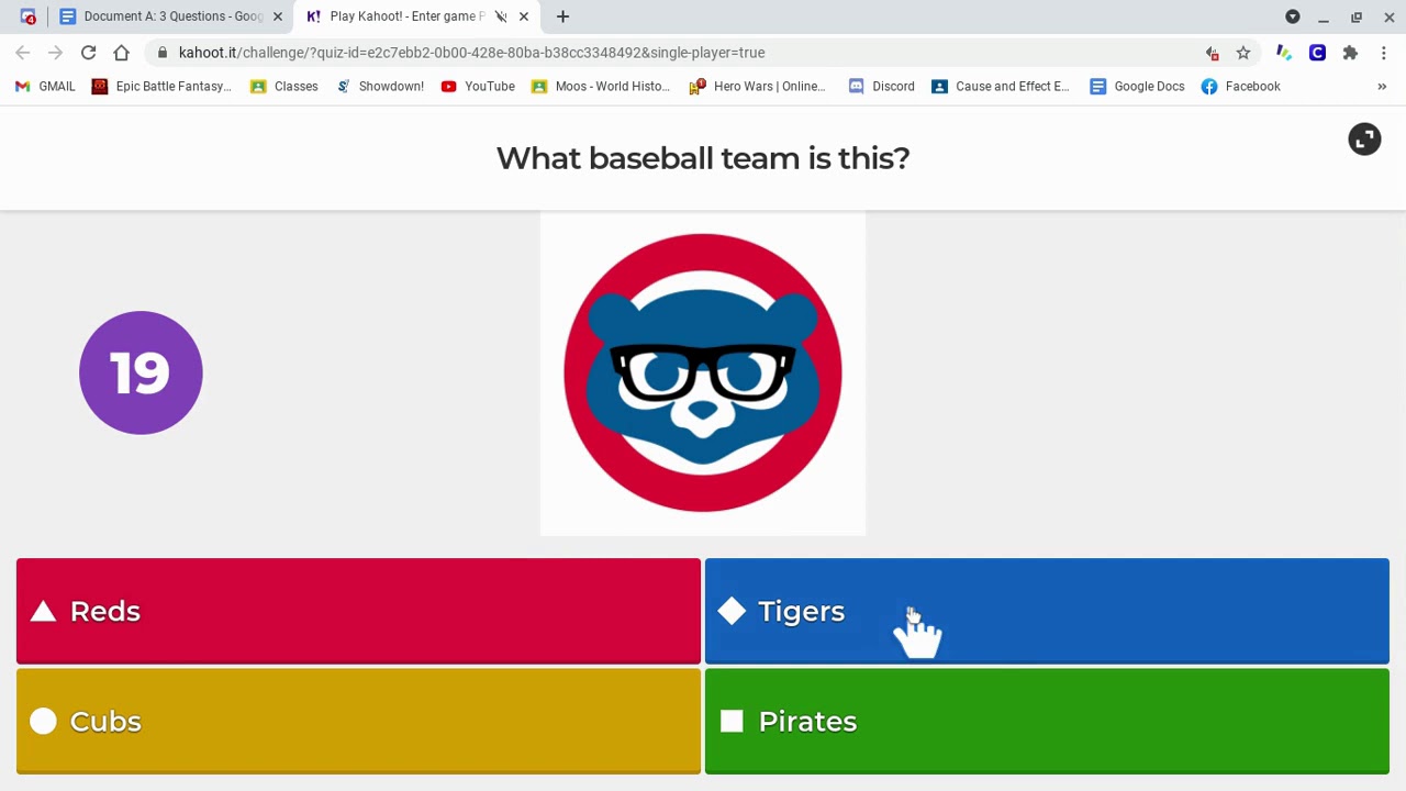 Baseball Teams Kahoot YouTube