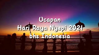 Status WA / Ucapan Hari Raya Nyepi bahasa indonesia 2021