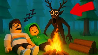 99 ДНЕЙ ОДНИ в ЛЕСУ в РОБЛОКСЕ! 😱 Нас преследует страшный монстр!