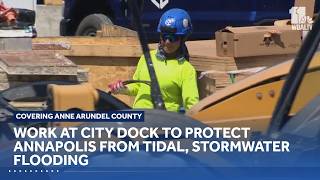 Work at City Dock to protect Annapolis from tidal, stormwater flooding @WBALTV11