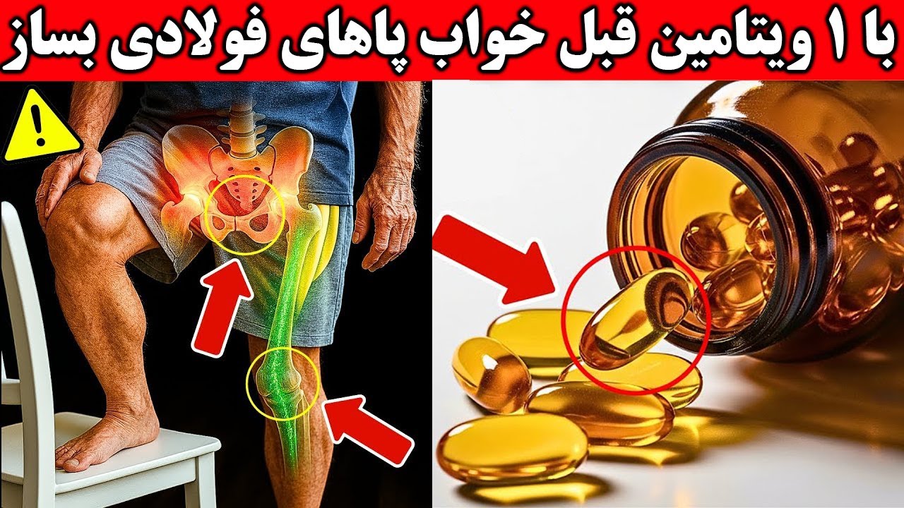 یک ویتامین رو قبل از خواب بخور پاهات مثل فولاد قوی می شه (بر اساس شواهد علمی)