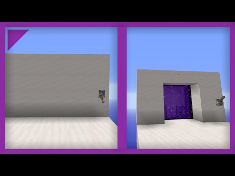 Minecraft 1.19 Compact and fast 3x3 hidden nether portal [Tutorial]