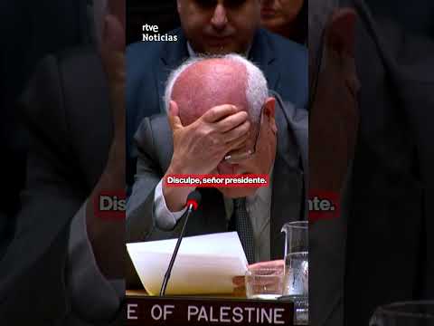 RIYADMANSOUR El Representante De PALESTINA En La ONU Rompe A Llorar Durante Su Discurso