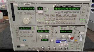 ADVANTEST D3186 Pulse Patern Generator Power Up.. it's a monster. 
