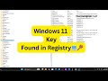 Your Win -11 Product Key Is Hiding—Here’s How to Unmask It 👀💻🔐!#2025